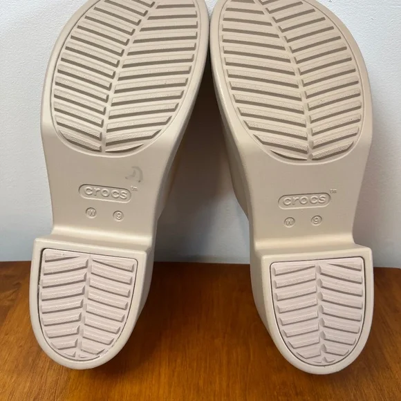 Women's Crocs Brooklyn Slide Open Toe Sandals Heel sz 9 Like New - Picture 8 of 9